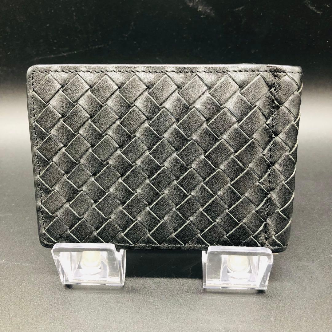 ボッテガヴェネタ マネークリップ イントレチャート ブラック