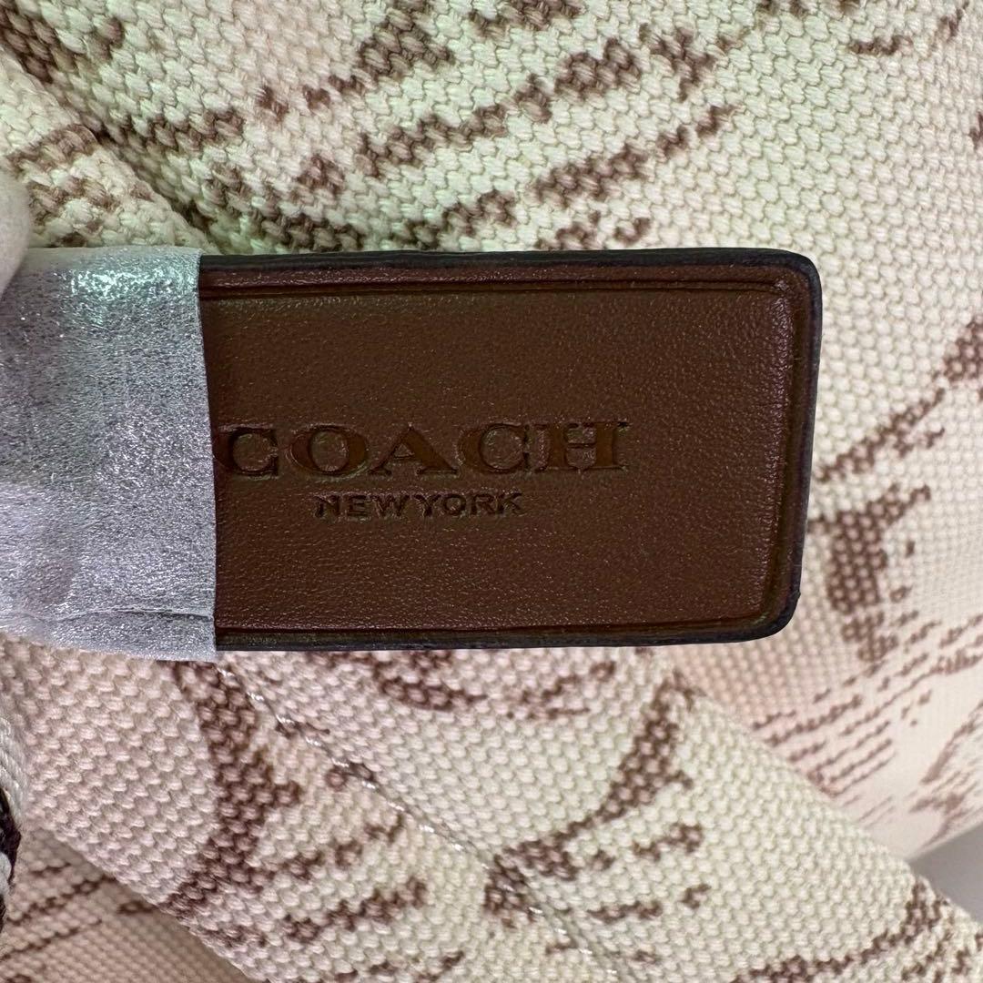 【COACH】 タグ有り カーゴ バックパック アイボリー デニム