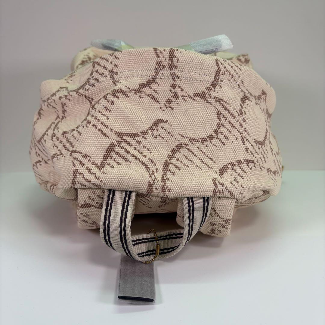 【COACH】 タグ有り カーゴ バックパック アイボリー デニム