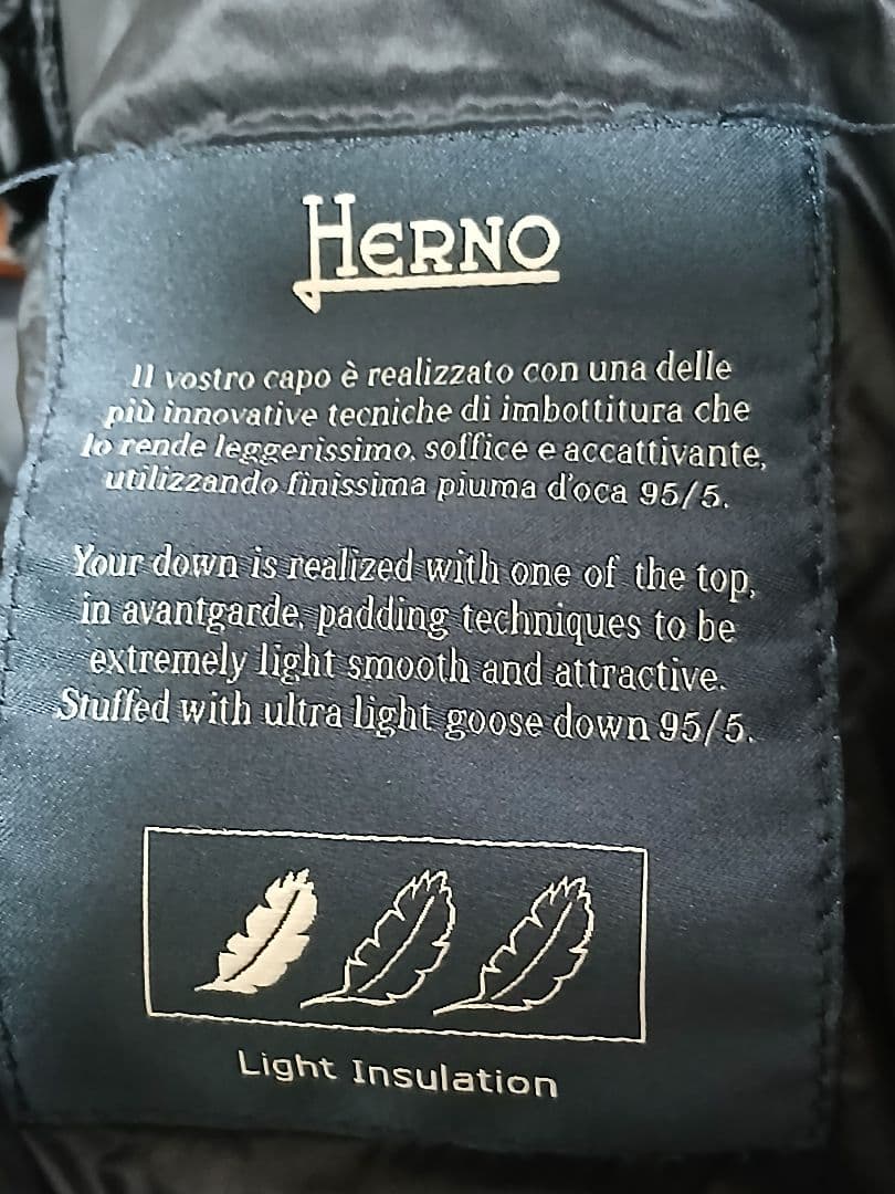 Herno 最終値引き価格！超軽量！ ブラック ダウンジャケット 　L