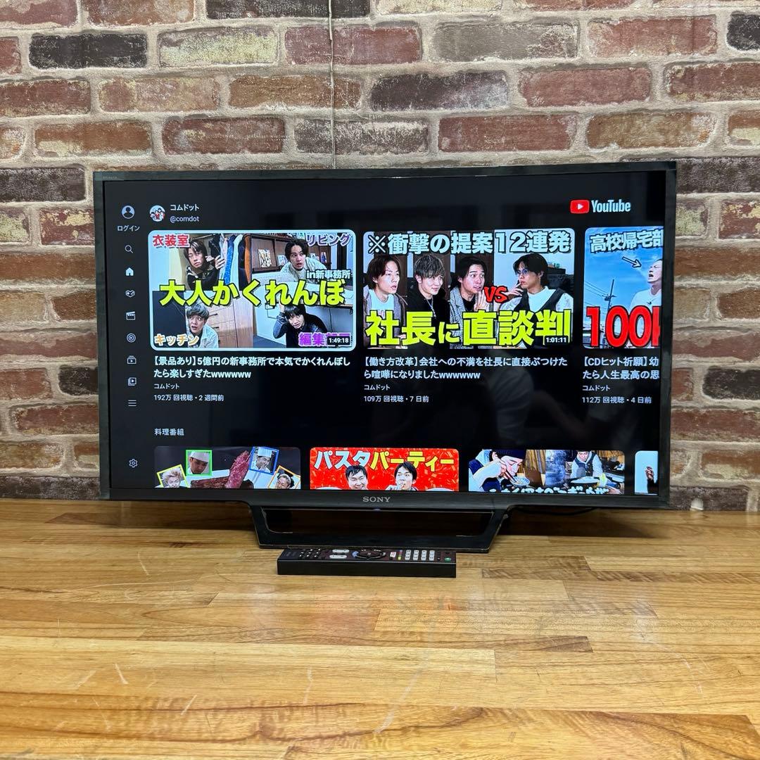 SONY 32V型 液晶テレビ BRAVIA KJ-32W730E 動画アプリ○