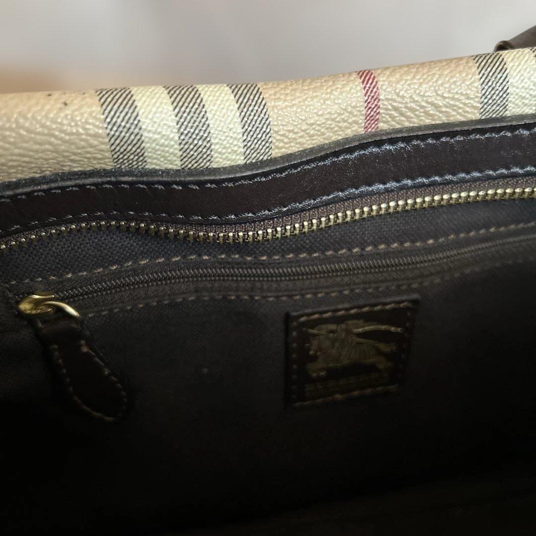 Burberry チェック柄 ミニボストンバッグ　袋付き