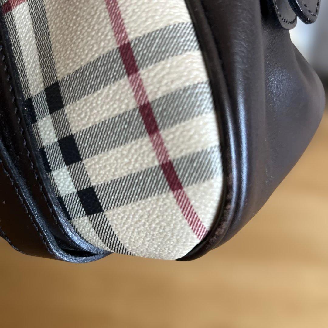 Burberry チェック柄 ミニボストンバッグ　袋付き