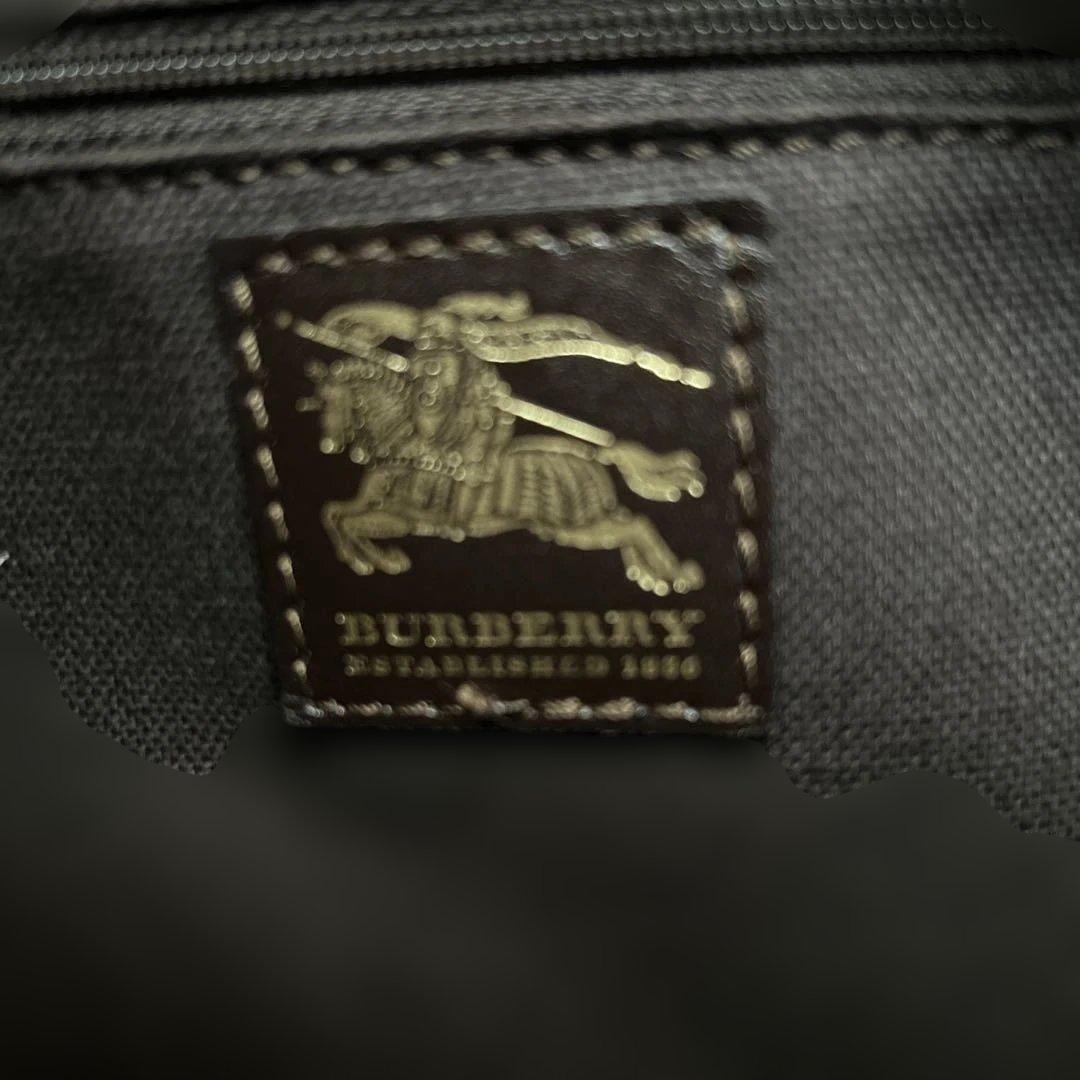 Burberry チェック柄 ミニボストンバッグ　袋付き