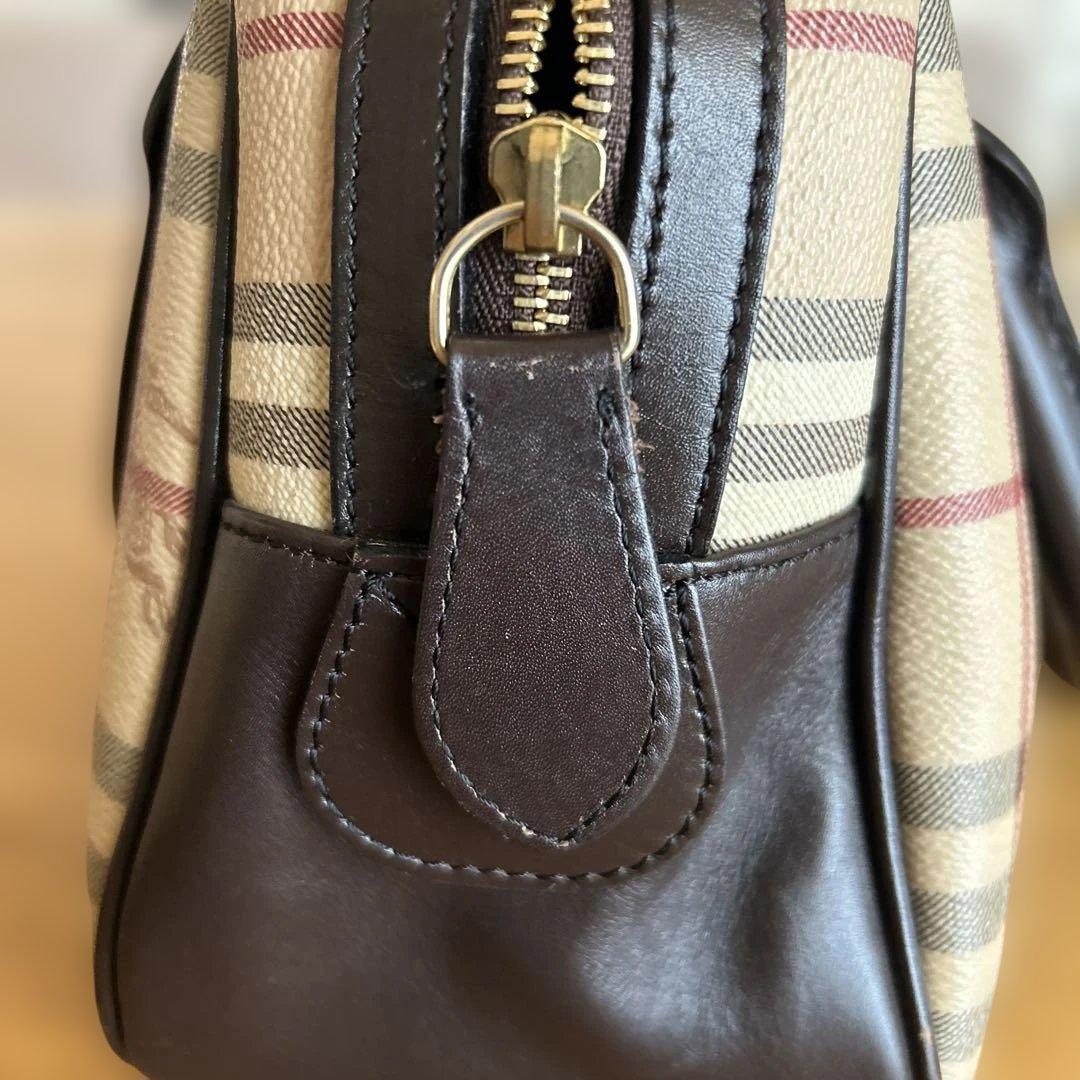 Burberry チェック柄 ミニボストンバッグ　袋付き