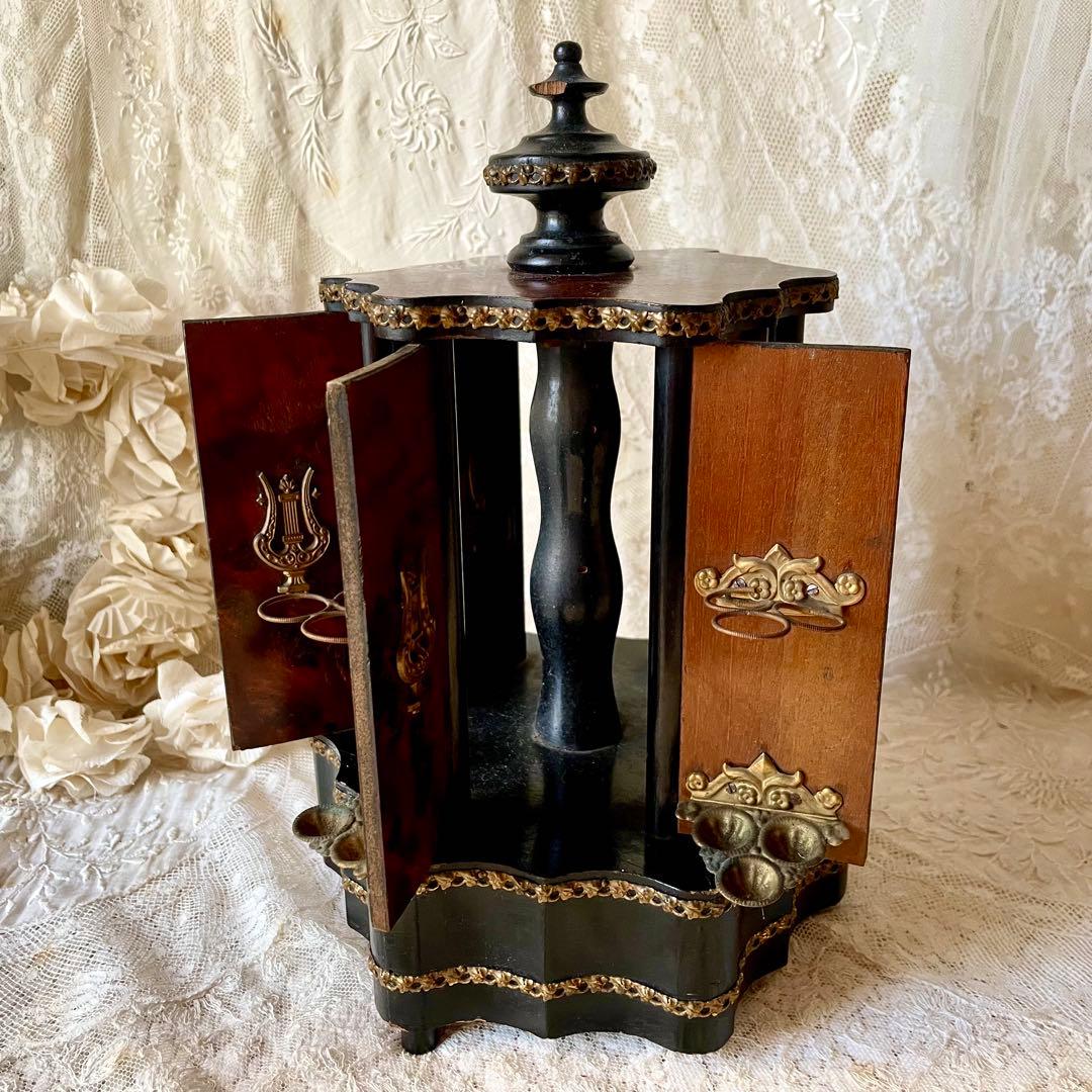 【レア】シガーセラー　葉巻ケース19世紀末フランスアンティーク　ナポレオン三世