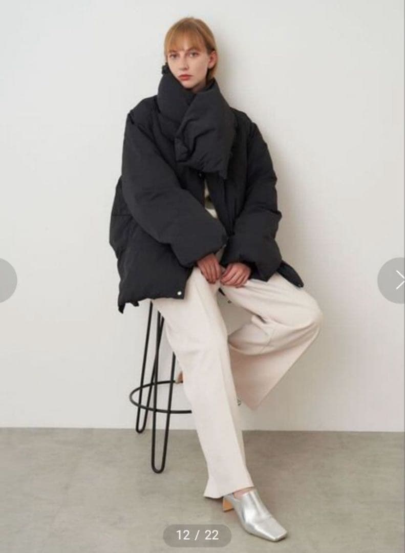 エレンディーク　ELENDEEK オーバーサイズ ダウンジャケット ブラック