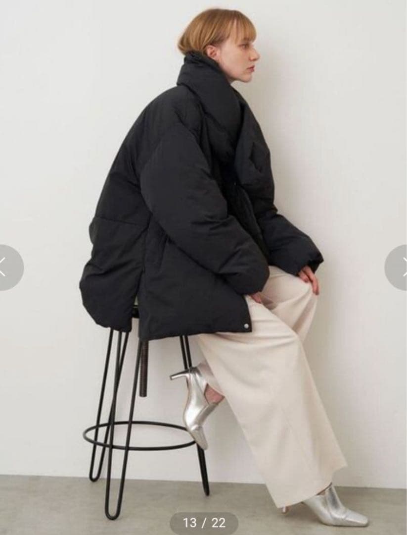 エレンディーク　ELENDEEK オーバーサイズ ダウンジャケット ブラック