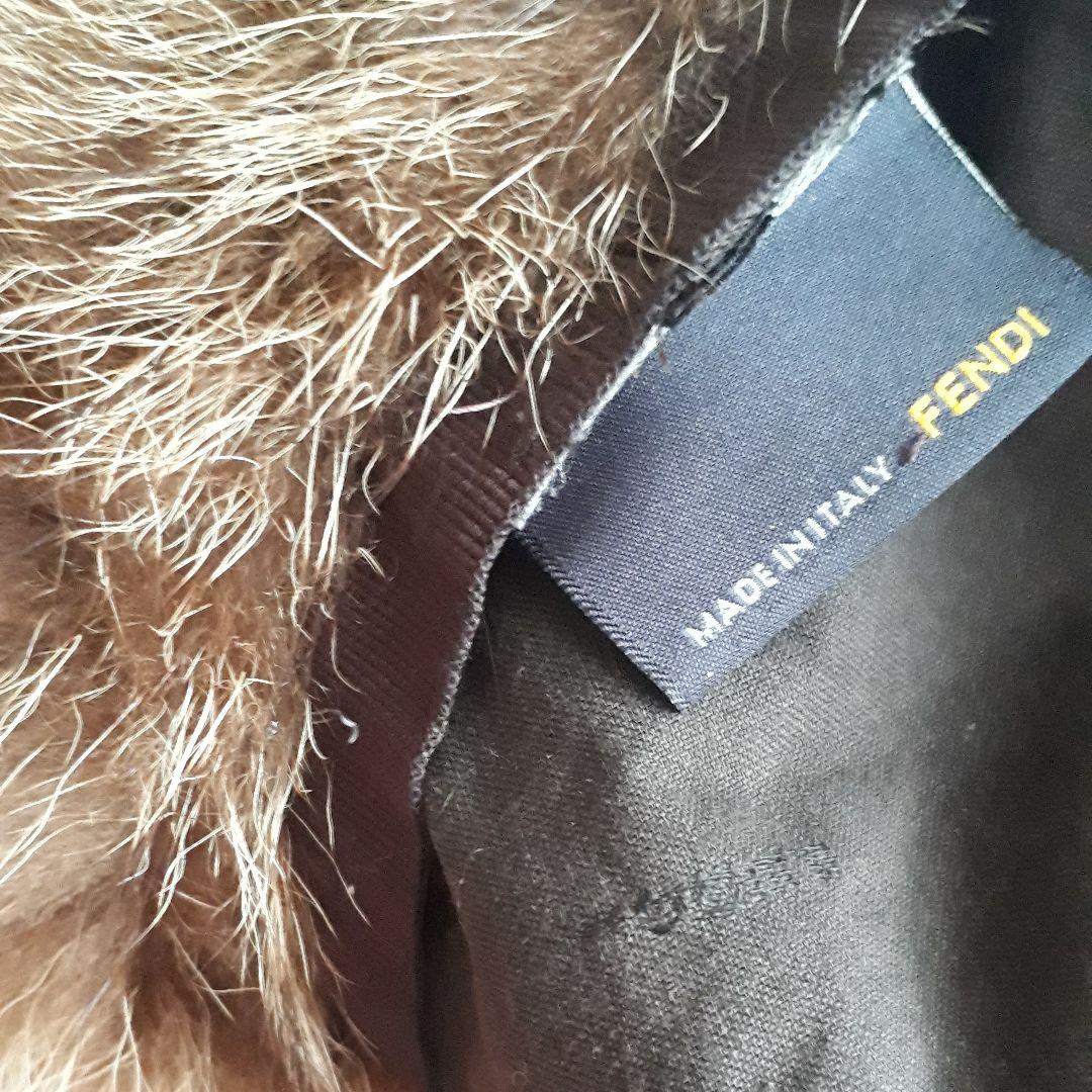 フェンディ ズッカモノグラム フォックスファー 帽子 激レア