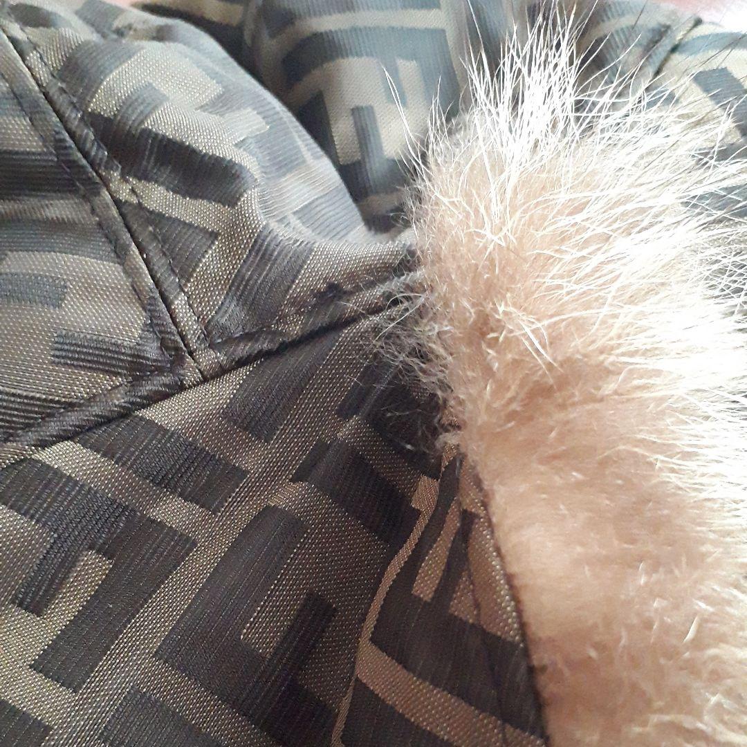 フェンディ ズッカモノグラム フォックスファー 帽子 激レア