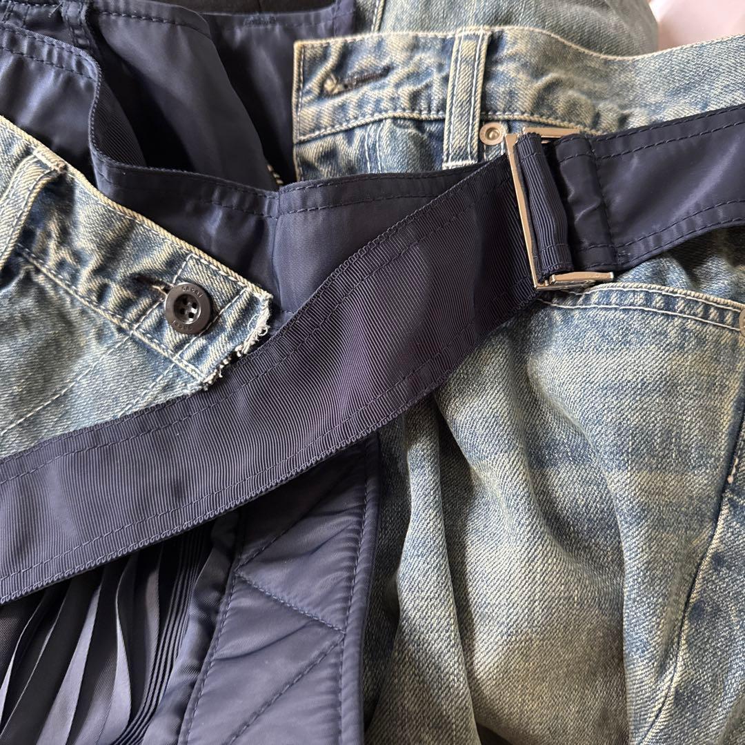 ぴょんさま専用sacai デニム プリーツスカート コンビパンツ