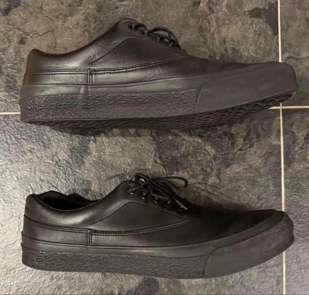 Foot the coacher レザー スニーカー 別注 ブラック