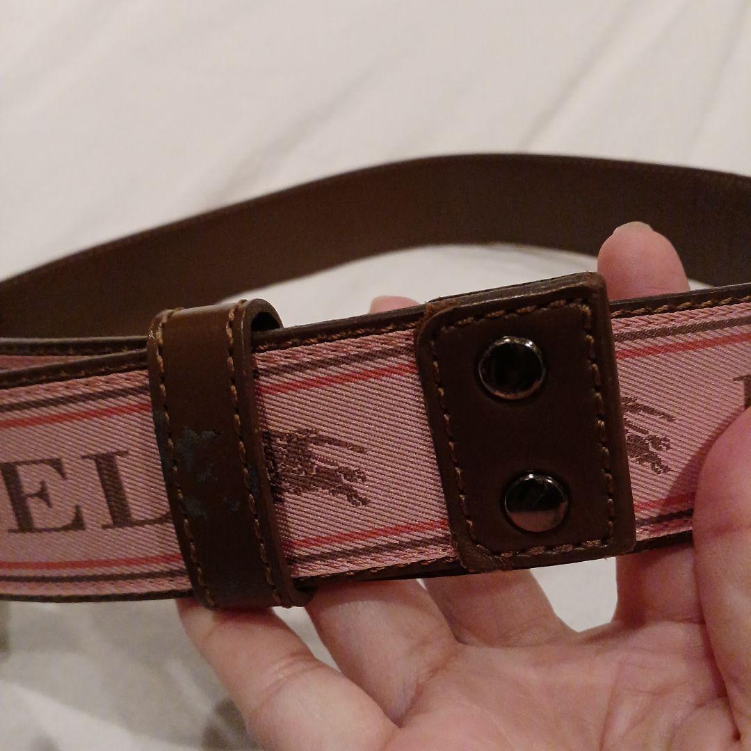BURBERRY　BLUE LABEL　ベルト　ピンク