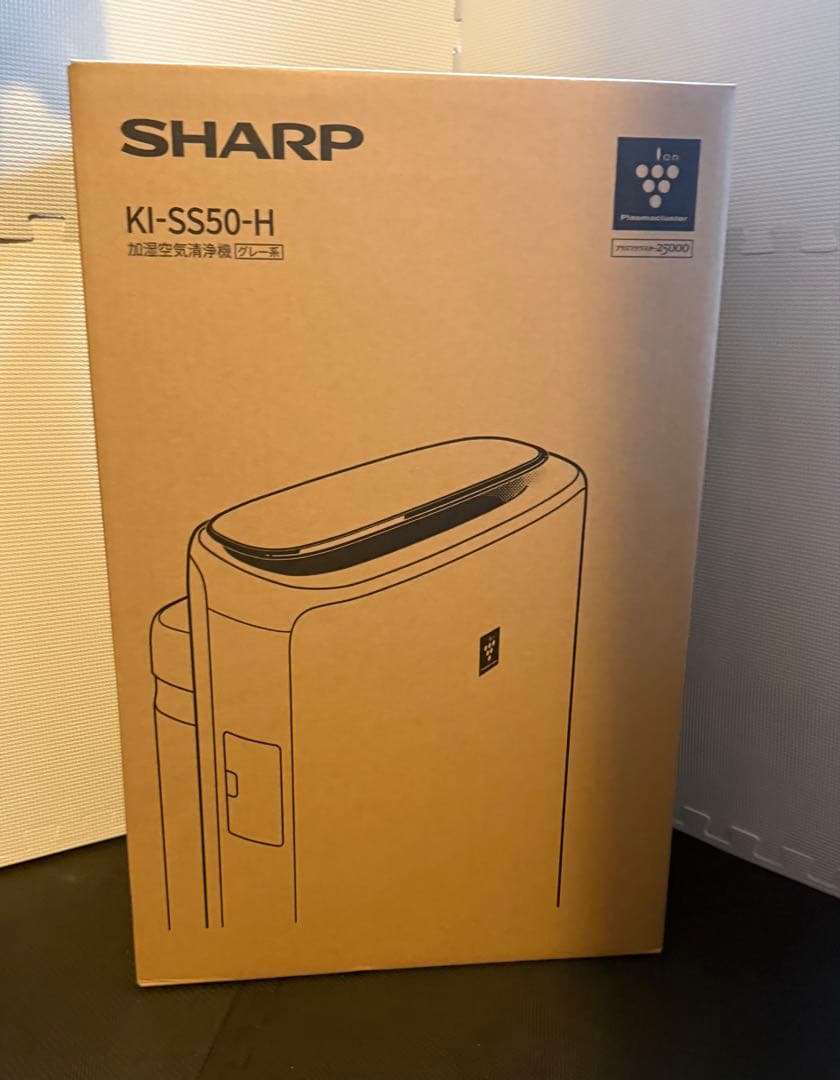 新品未使用品　SHARP薄型スリムモデル　加湿 空気清浄機 KI-SS50-H