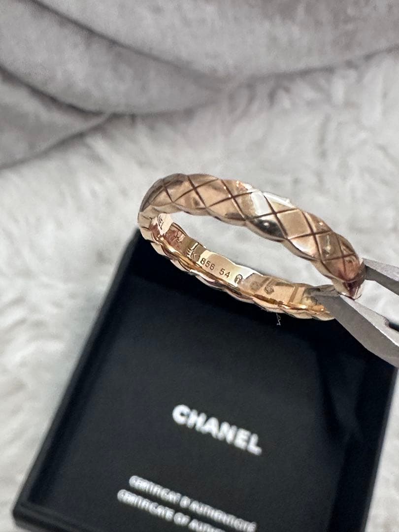 CHANELココクラッシュコレクション リング 18Kベージュゴールドミニモデル