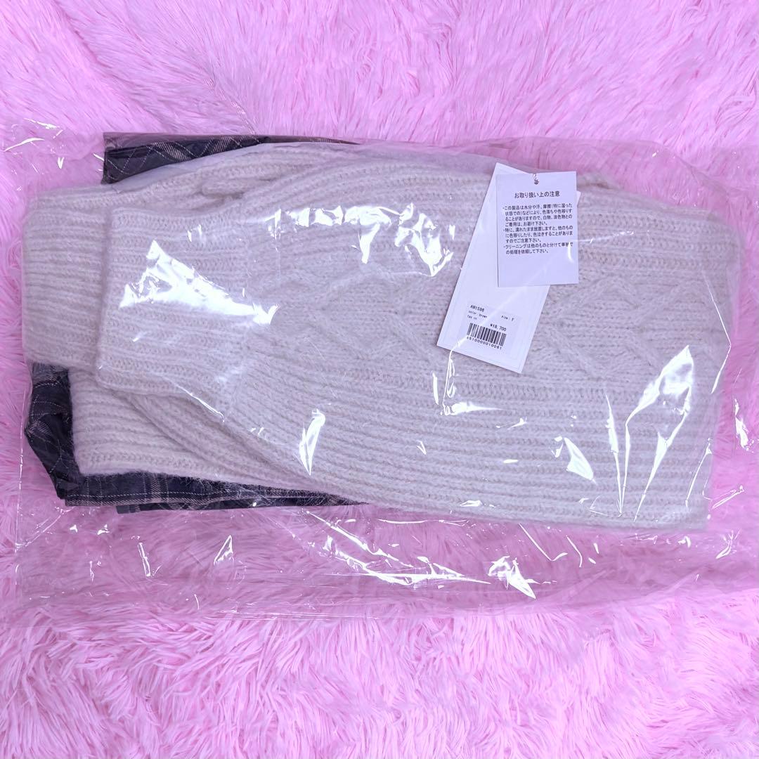 【最安値】andmary Mimi check set mini dress