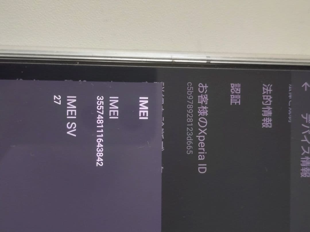 SONY Xperia5Ⅱ 5G docomo版 本体　SIMフリー済