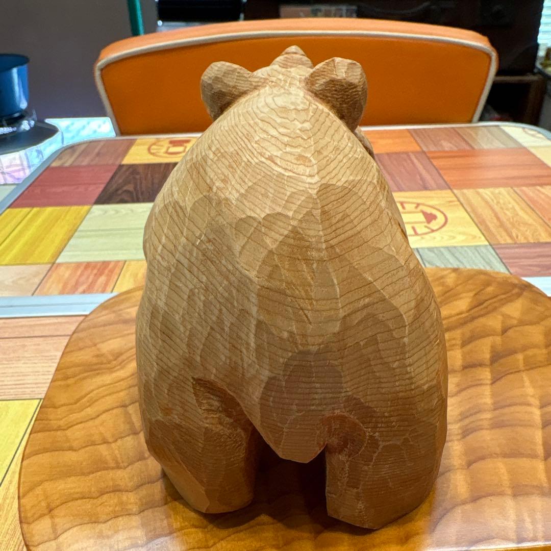 八雲　木彫り熊　レア　ぶさ可愛い