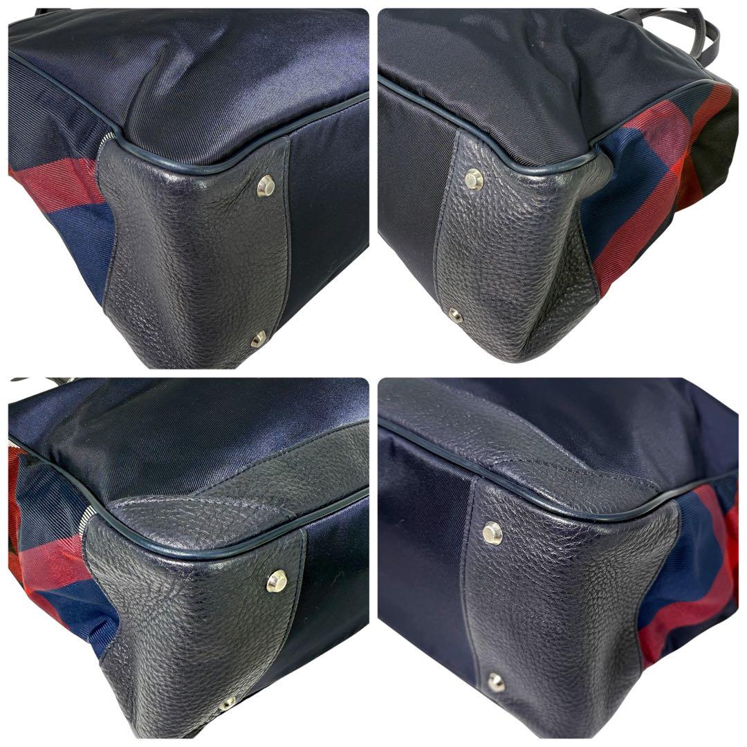 ブラックレーベルクレストブリッジ トートバッグ ノバチェック A4可 金具