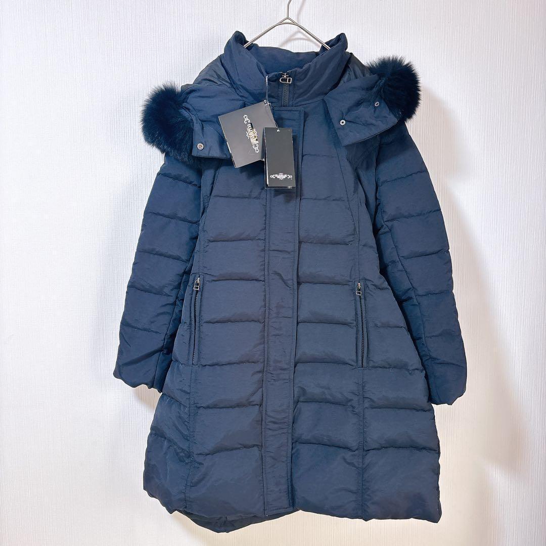 【新品】ルイルエブティック　ロングダウンコート　フォックスファー　大きいサイズ