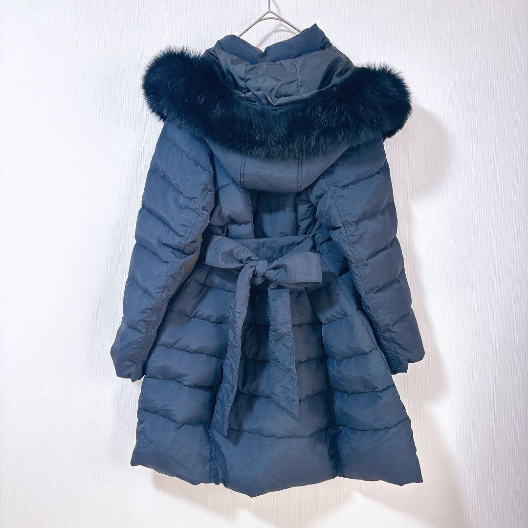 【新品】ルイルエブティック　ロングダウンコート　フォックスファー　大きいサイズ