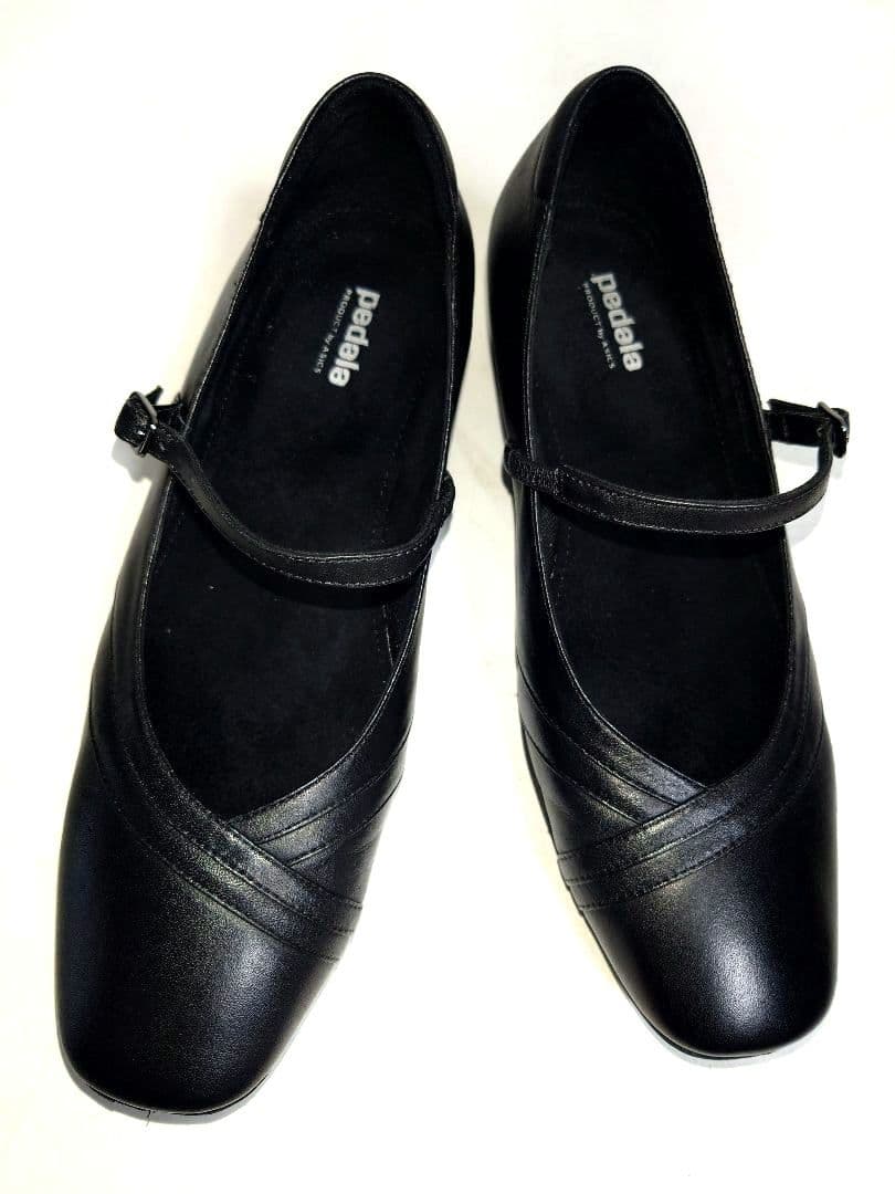 pedalaペダラ asicsアシックス 本革レザーパンプス walking