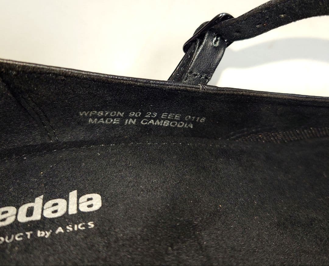 pedalaペダラ asicsアシックス 本革レザーパンプス walking