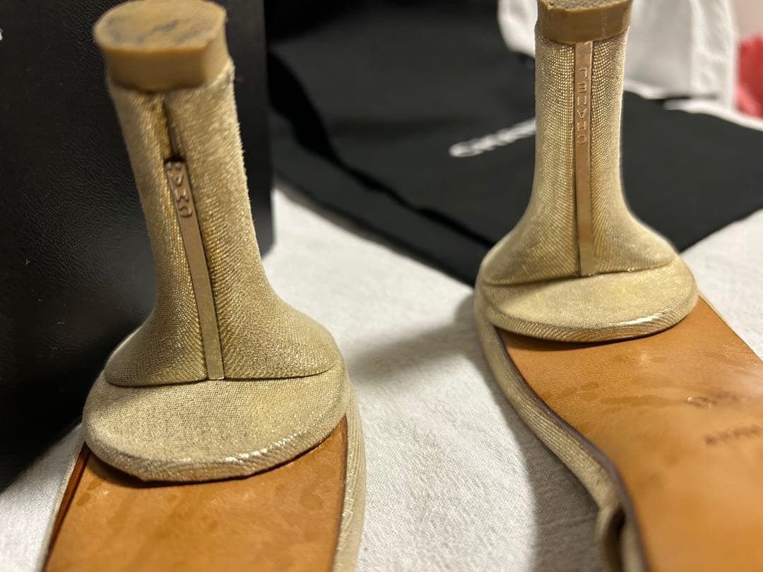 CHANEL シャネル　ミュール　ラメ&ココマーク　38