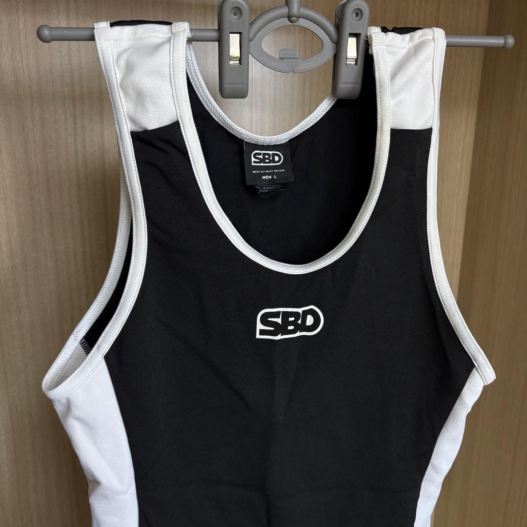 SBD シングレット　パワーリフティング スーツ Ｌ　黒/白