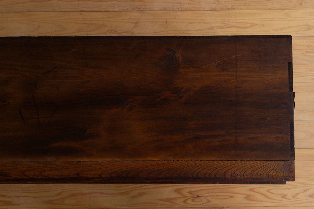 木製　二段チェスト　引き出し　和箪笥　古道具　サイドボード　収納棚