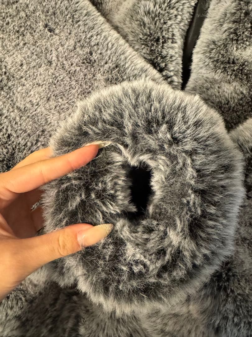 グレー ファー ジャケット Mサイズ