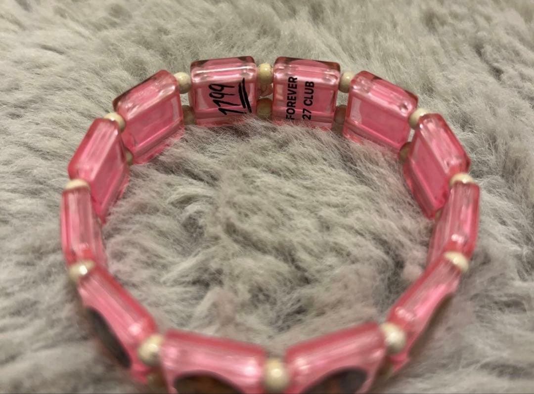 bazo1199 Forever 27club bracelet クリアピンク