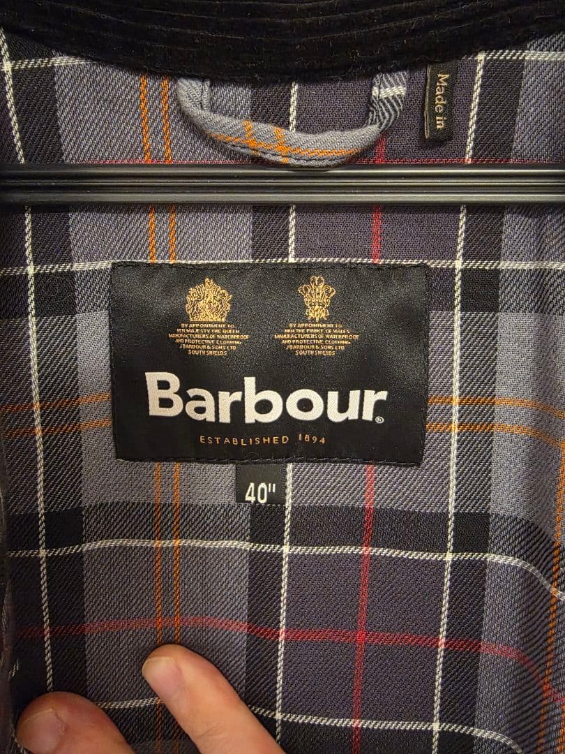バブアー　Barbour ビデイル　40サイズ　Lサイズ
