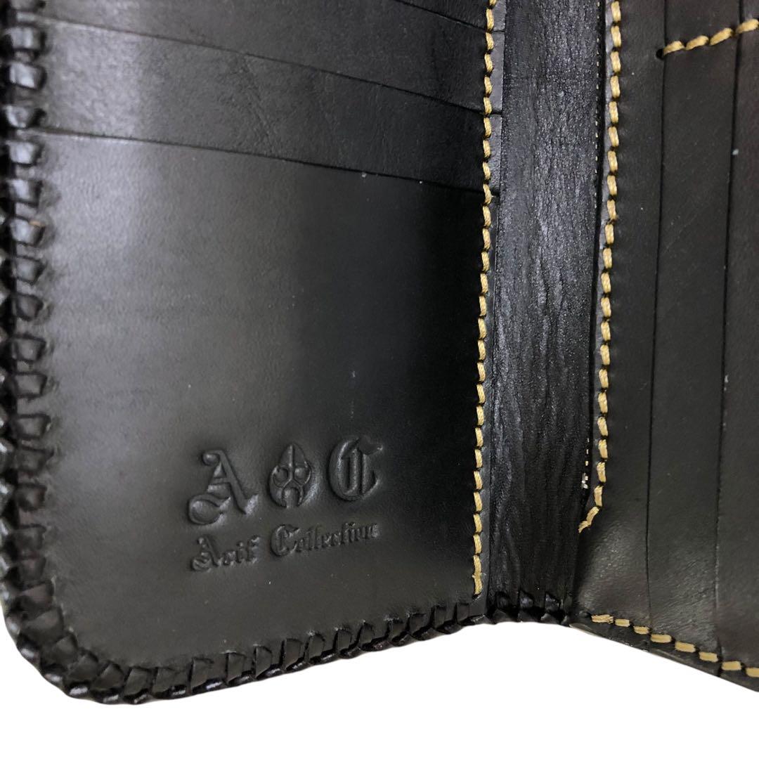 H001-35 本革 Arif Collection 長財布 コンチョ メンズ