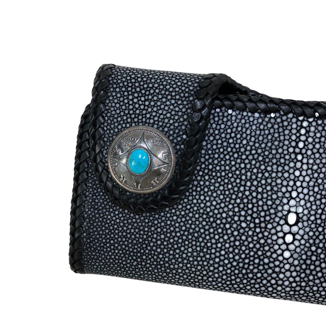 H001-35 本革 Arif Collection 長財布 コンチョ メンズ