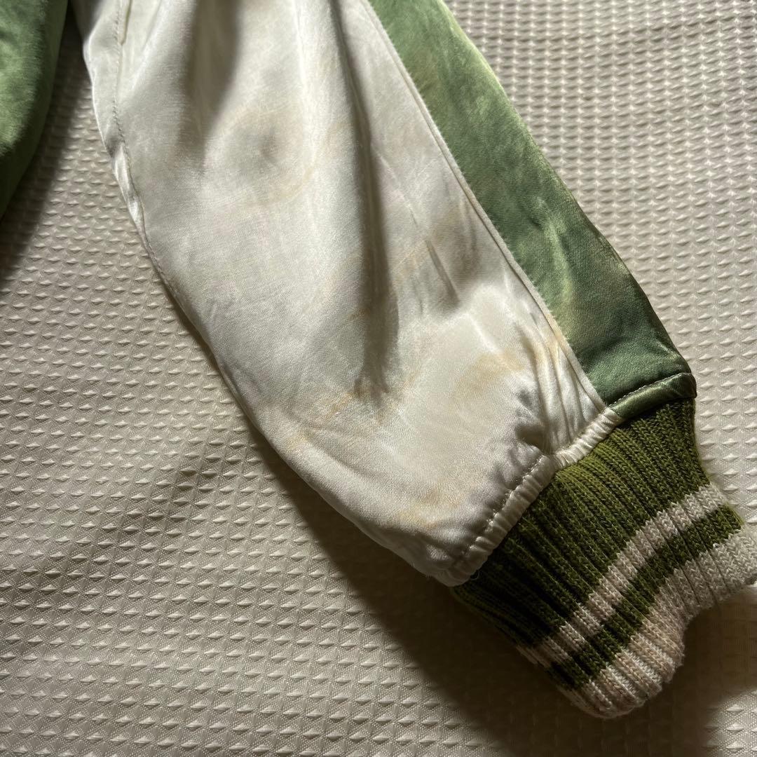 【希少】スカジャン　The Flat Head フラットヘッド 虎　龍　黒　S