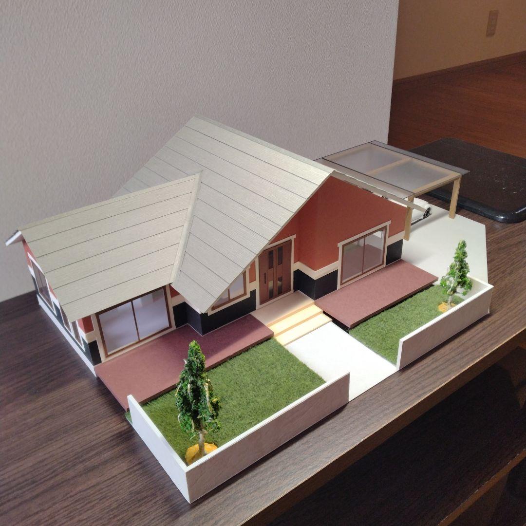 50分の1，平屋＆ロフト内外模型No.94『気分は北欧Ⅱ』