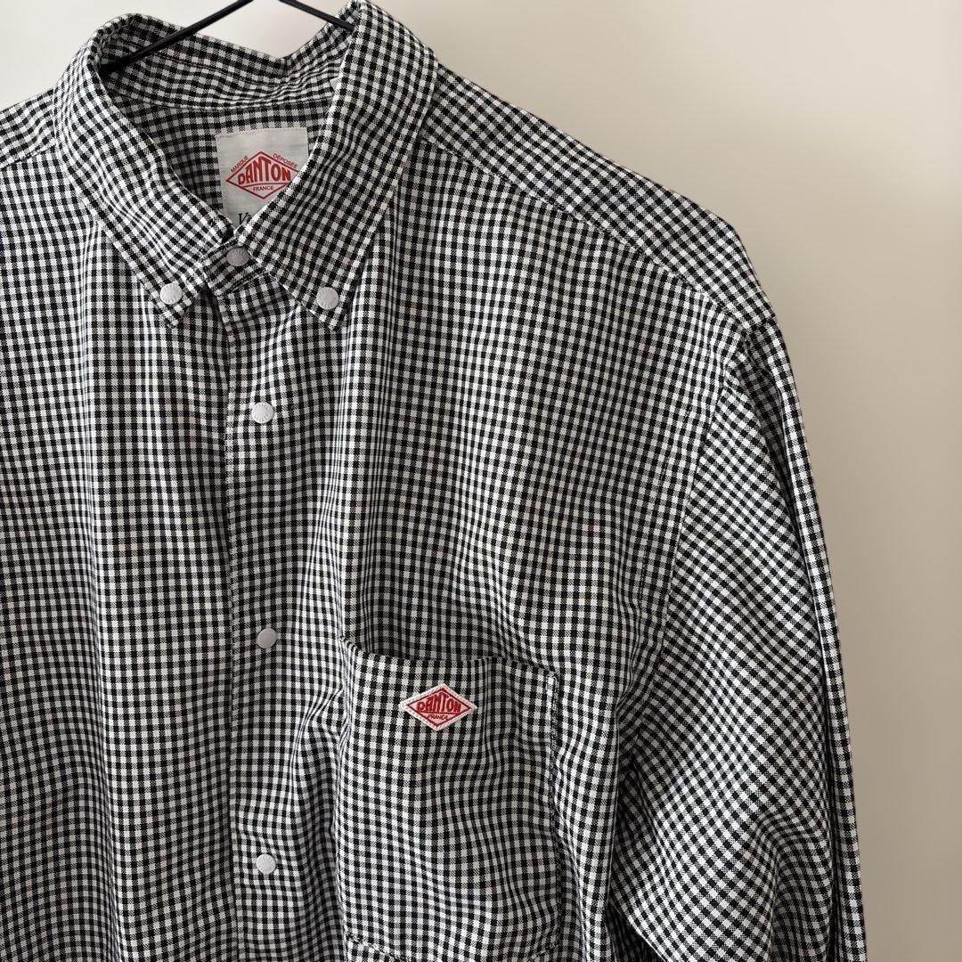 DANTON ボタンダウンギンガムチェックシャツ 36 Ladies