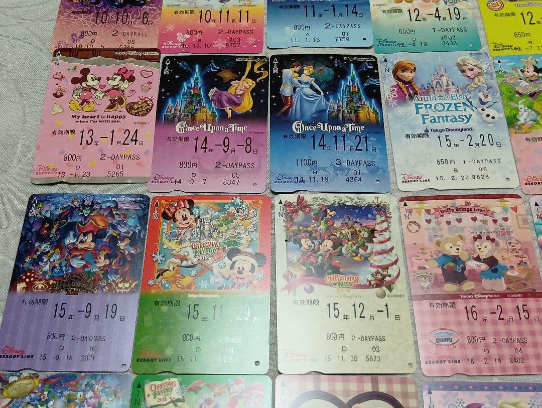 ディズニーリゾートライン　フリーきっぷ　使用済　69枚