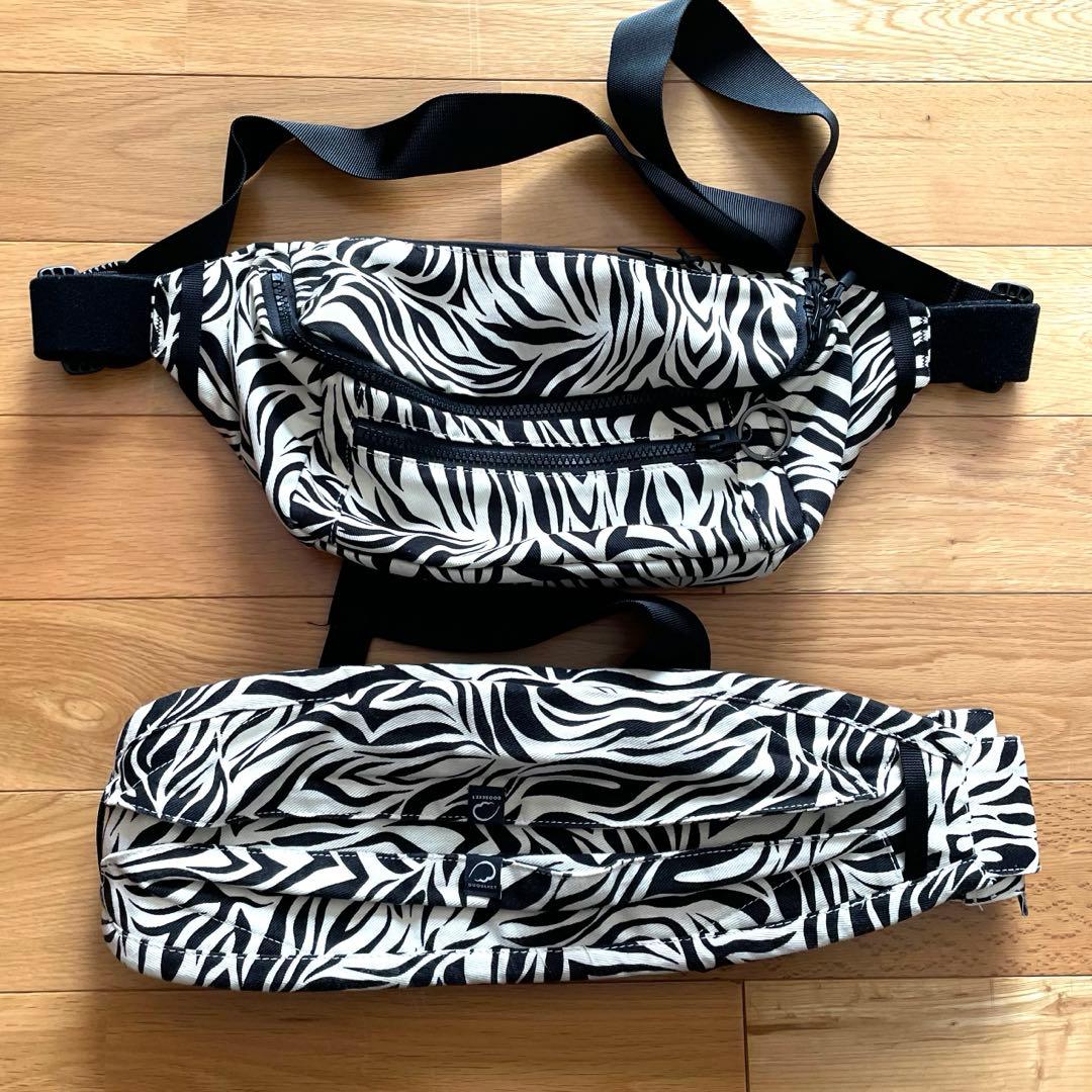 グスケット365抱っこ紐Plus【抱っこ紐+バッグ】ゼブラ