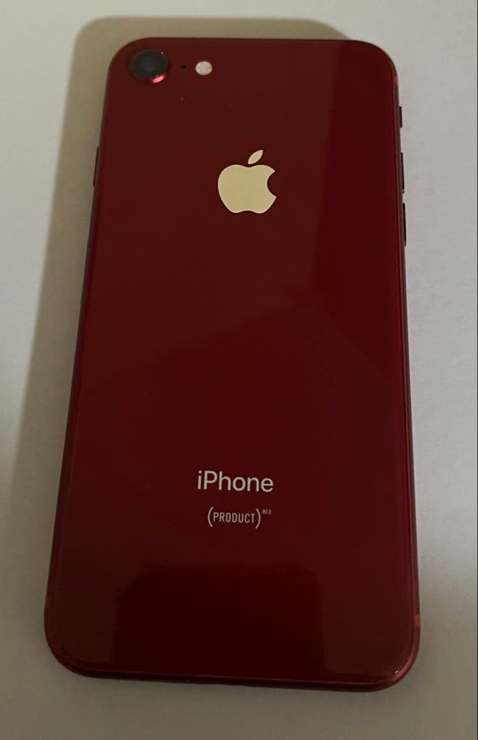 iPhone8 レッド　64G SIMロックなし　バッテリー100%