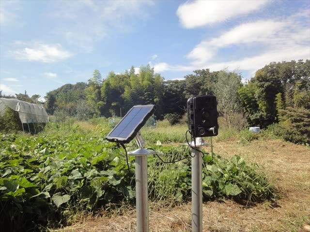 高画質 ソーラーパネル付き防犯カメラ