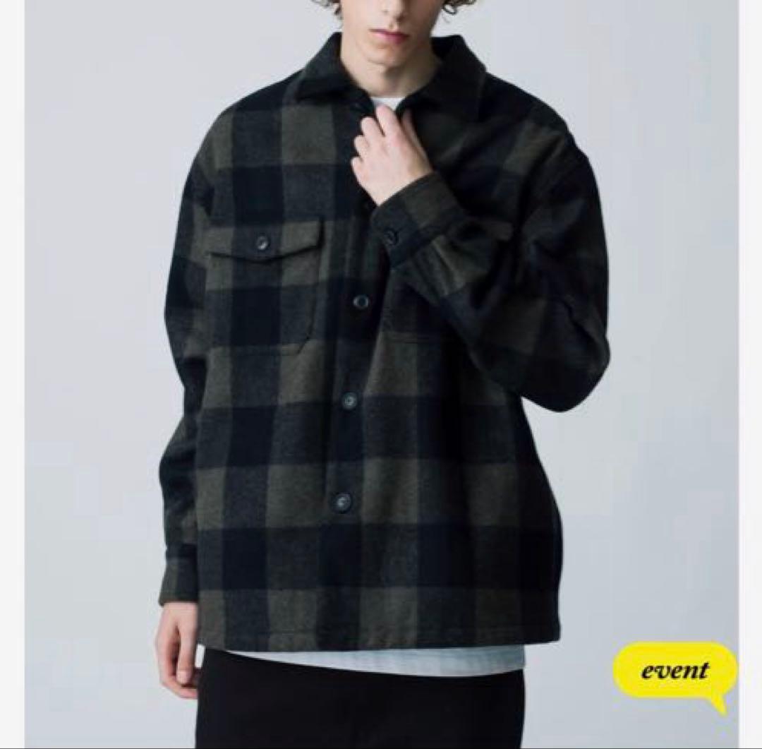 ロンハーマンRHCウールチェックCPOシャツジャケットL