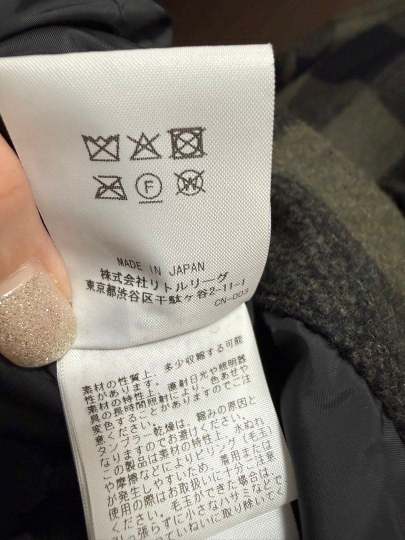 ロンハーマンRHCウールチェックCPOシャツジャケットL