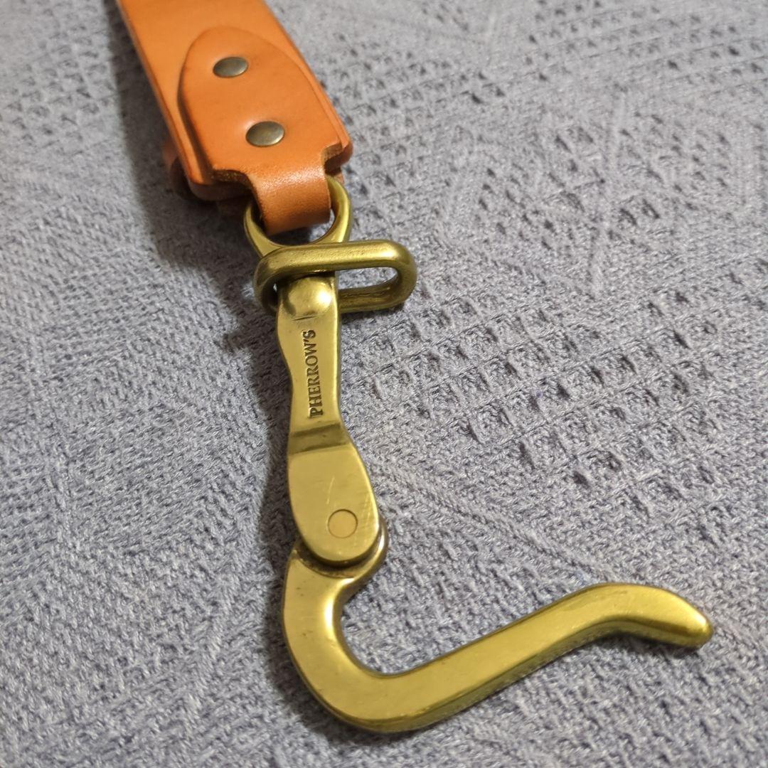 PHERROW'S レザー フックベルトサイズ32