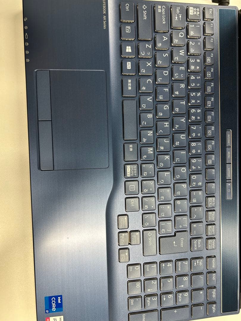 富士通 LIFEBOOK ノートパソコン 青