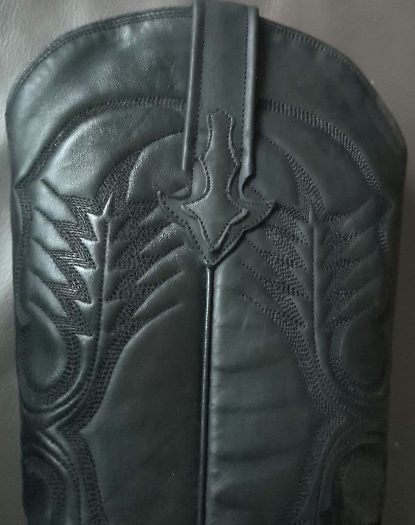 ウエスタンブーツ ブラック ポインテッドトゥ38