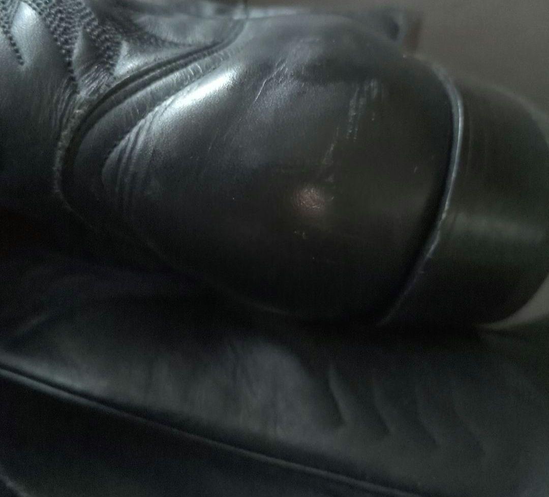 ウエスタンブーツ ブラック ポインテッドトゥ38