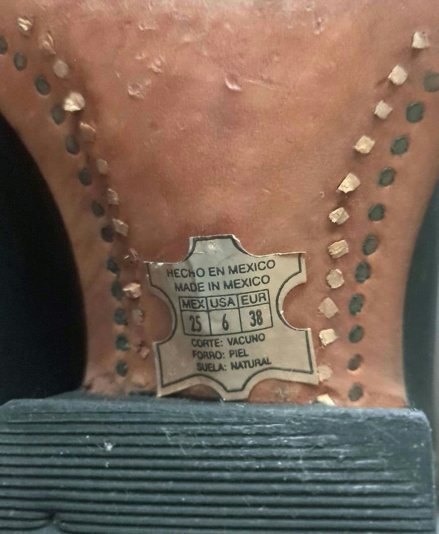 ウエスタンブーツ ブラック ポインテッドトゥ38