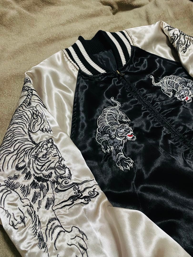 90s vintage studio hiro 虎日本限定 スカジャン サテン